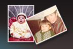 Make growing-up / childhood slideshow and montages.